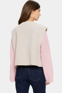 IcariaSZ Open Front Teddy Fabric Gilet-