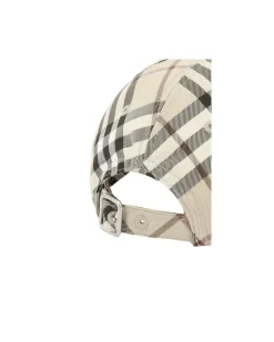 Iconic Archivio Check Baseball Cap with Equestrian Knight Logo