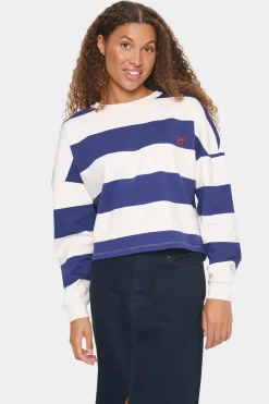 Idahella Striped Sweatshirt-Striped