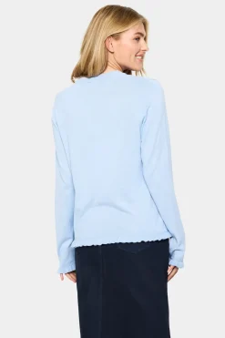 IlonaSZ Buttons Crew Neck Cardigan-