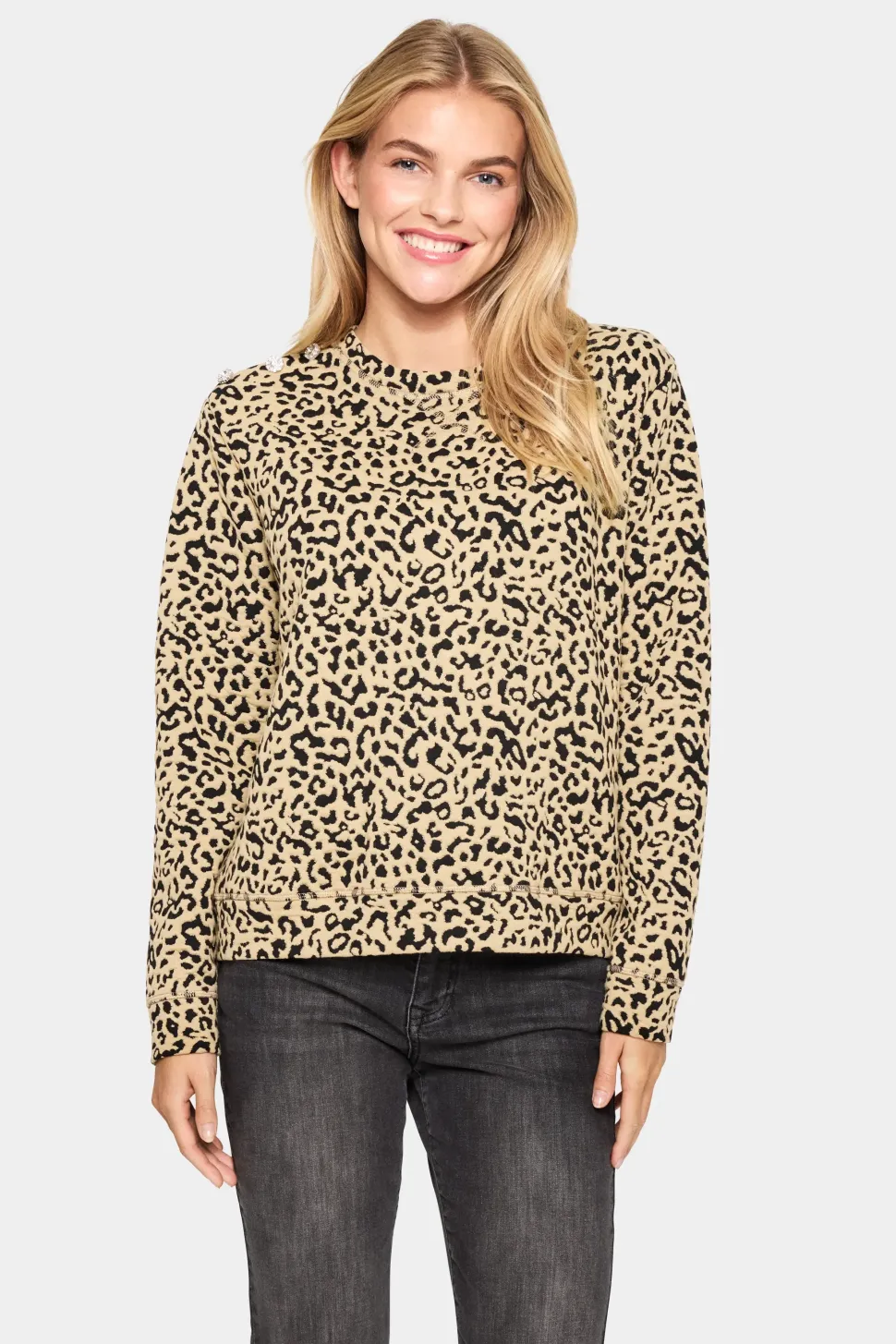IlsabethSZ Leopard Print Sweatshirt-Leopard Print