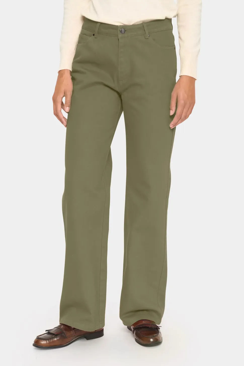 IluSZ Wide Legs High-Waisted Jeans-