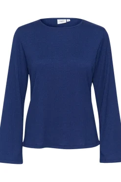 IlyssaSZ Round Neck Flared Sleeve Blouse-Leopard Print