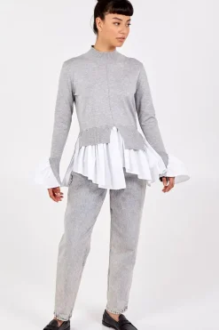 2 in 1 Cuff & Hem Shirt Jumper