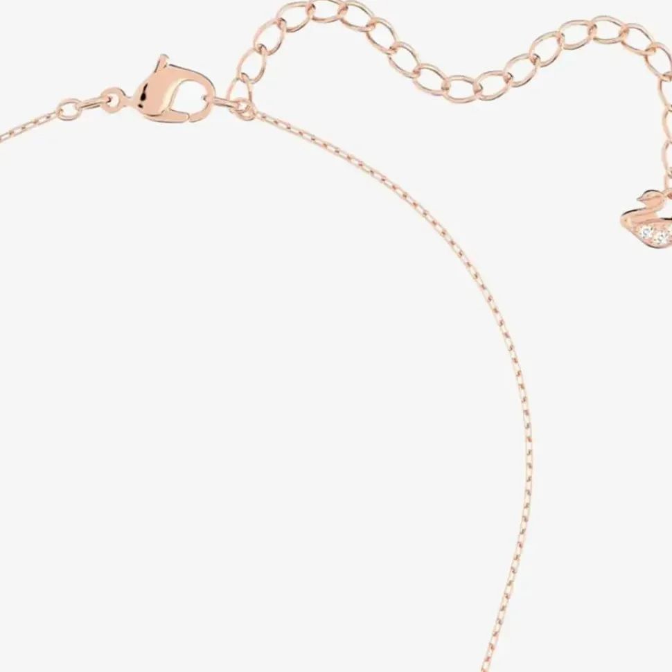 Infinity Heart Two Colour White Crystal Necklace 5518865