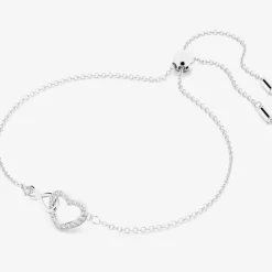 Infinity Heart White Crystal Toggle Bracelet  5524421 M