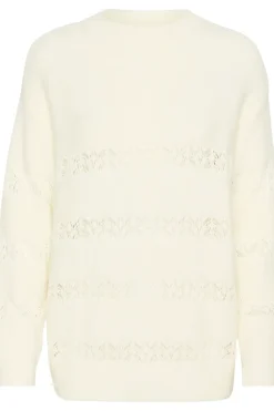 IngelaSZ Lace And Rib Knit Pullover-