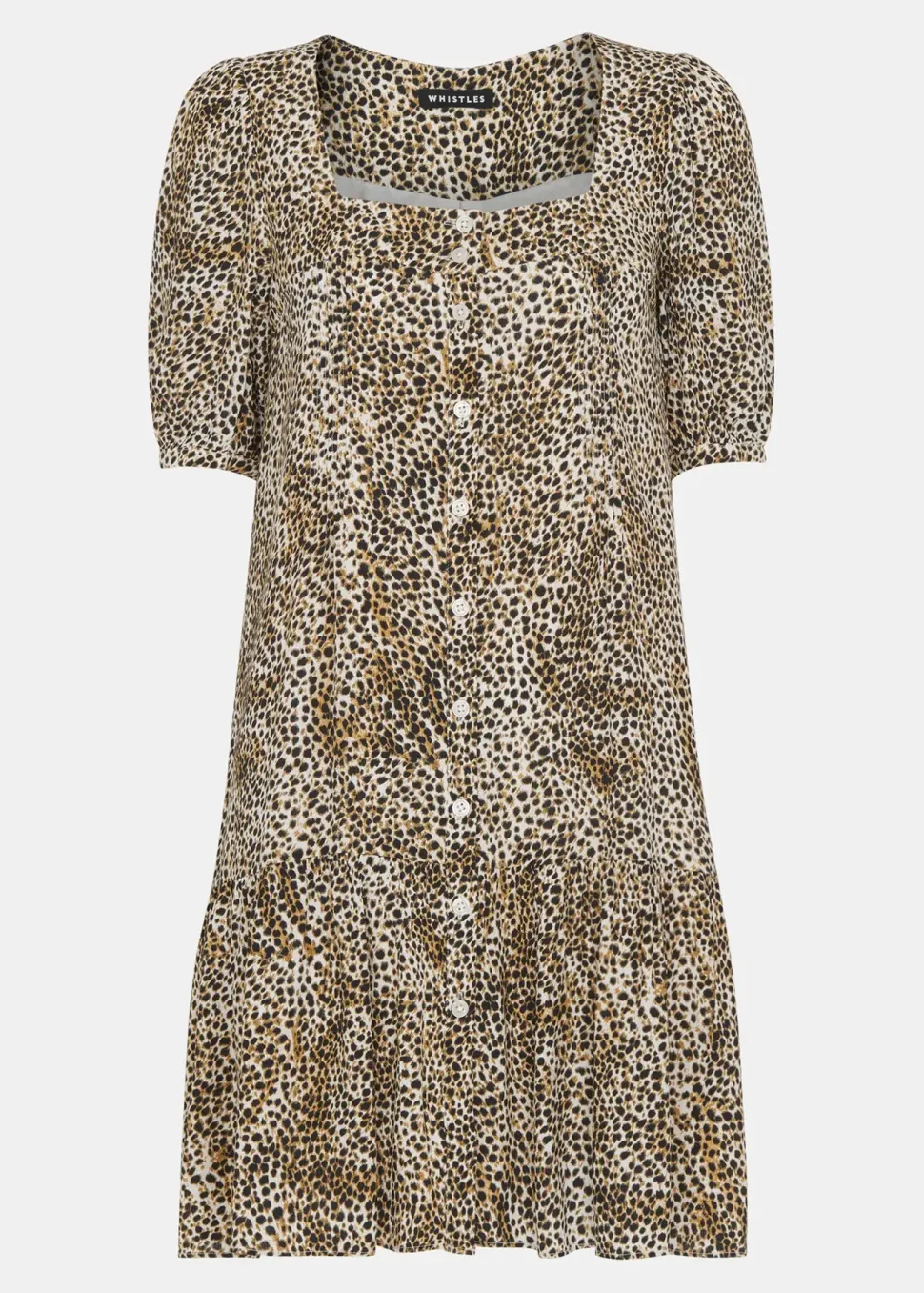 Ink Spot Dress-Leopard Print