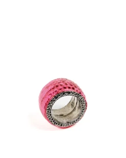 Intrecciato Leather Ring