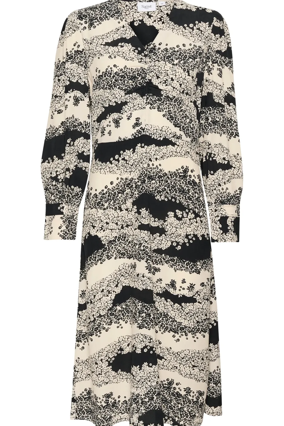 IselinSZ Long Sleeves Printed Dress-