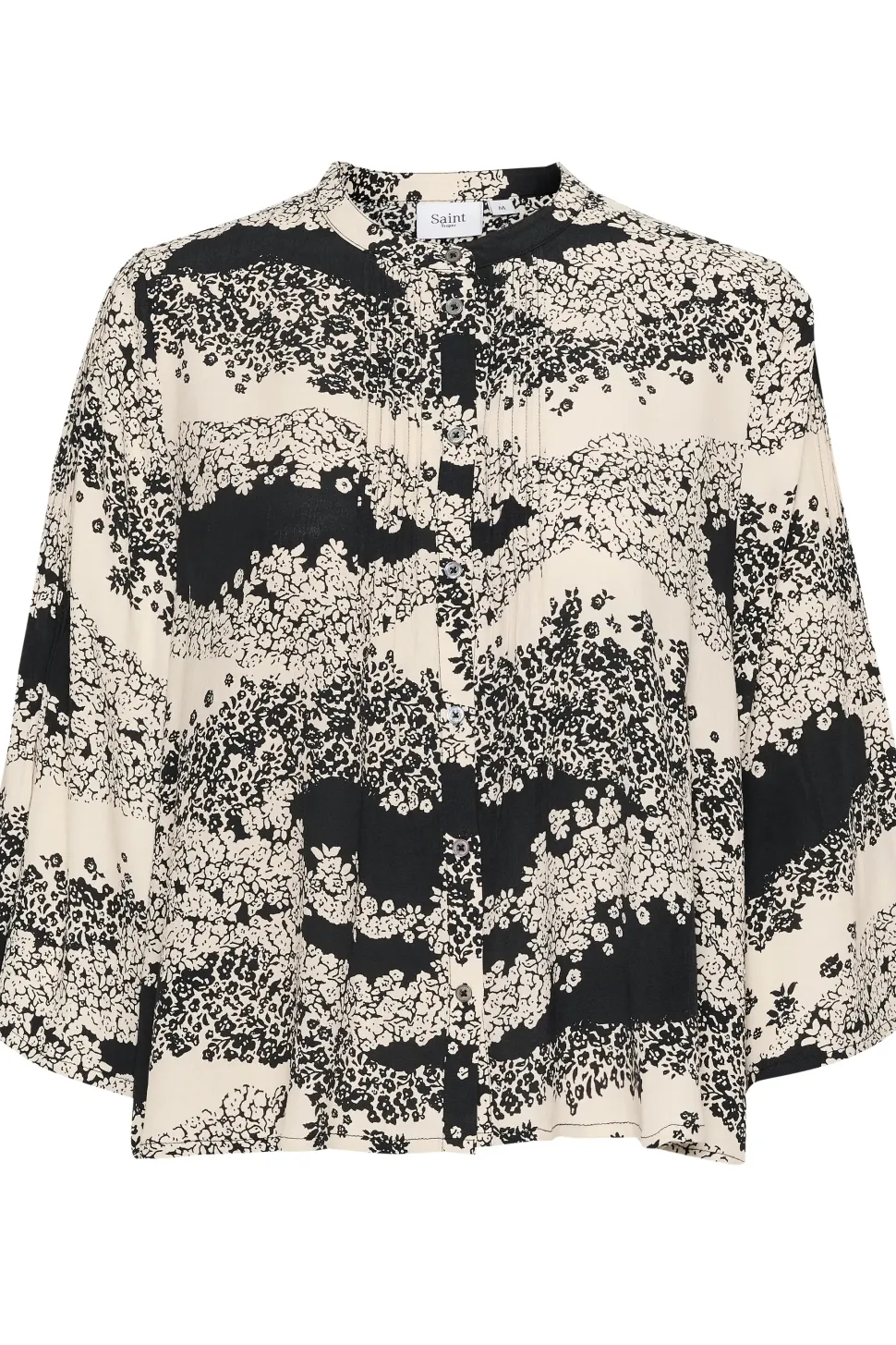 IselinSZ Round Neck 3/4 Sleeves Shirt-