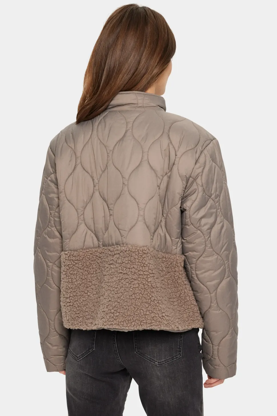 IsodoraSZ Quilted Teddy Fabric Jacket-