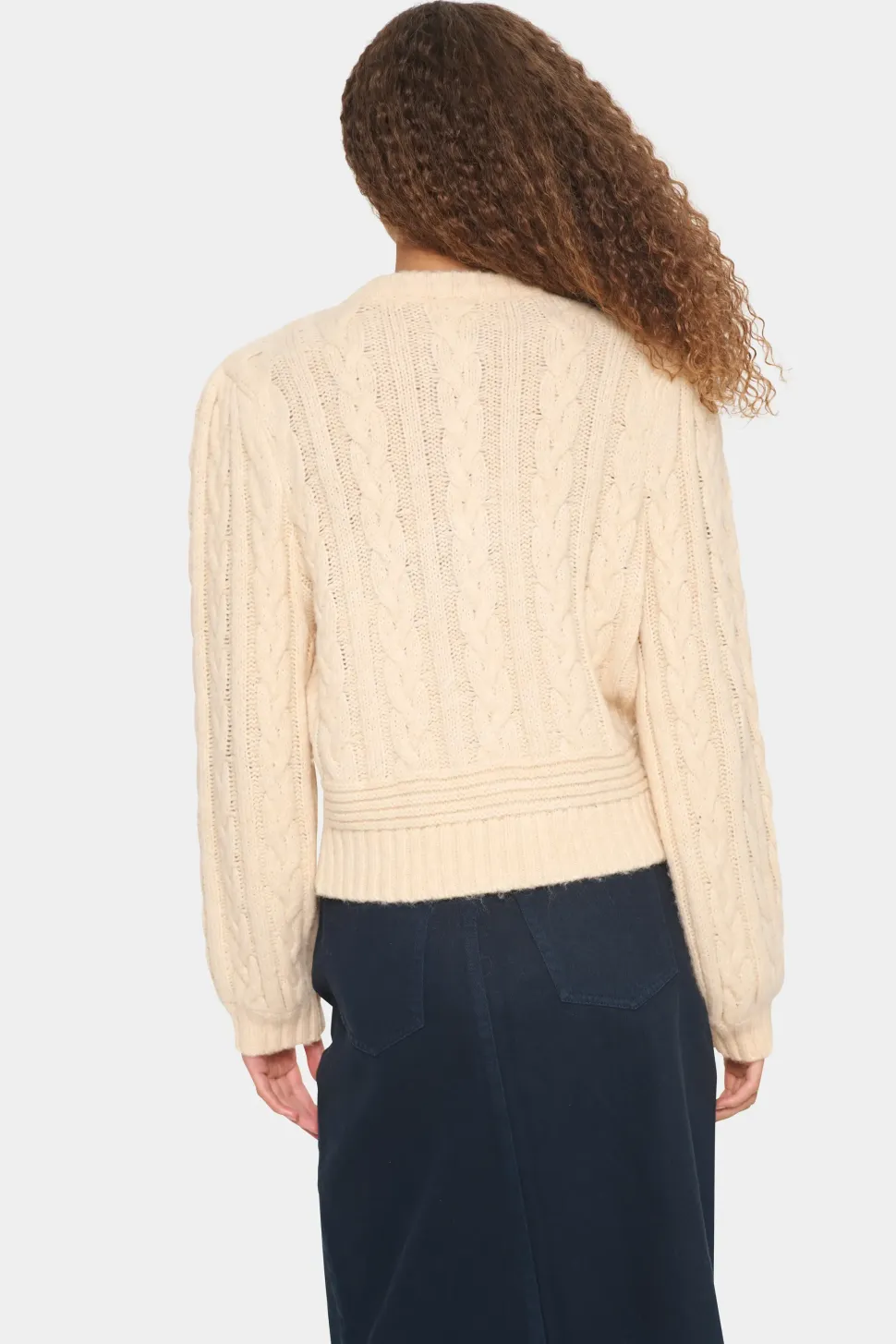 IvalaSZ Pearl Detail Knit Cardigan-