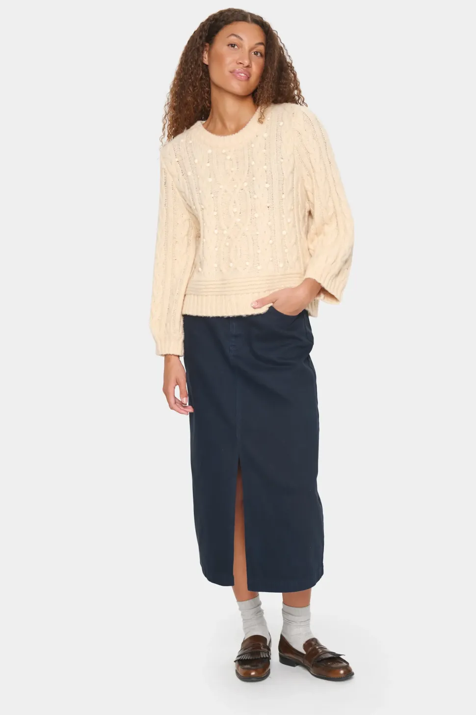 IvalaSZ Pearl Detail Pullover-