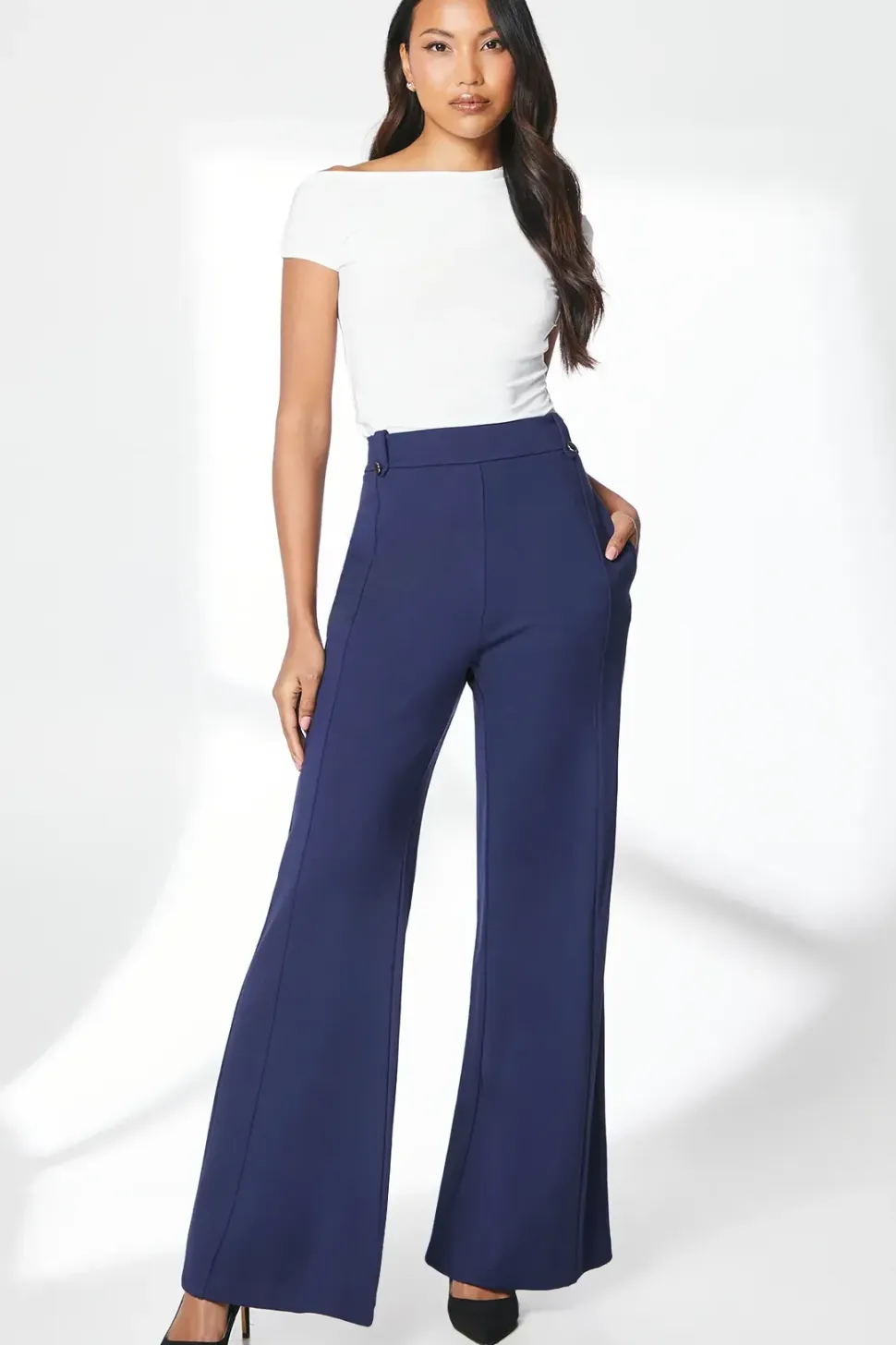 Ivory Soft Touch Off Shoulder Top