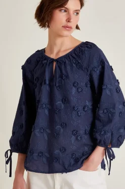 Ivy Floral Embroidered Blouse