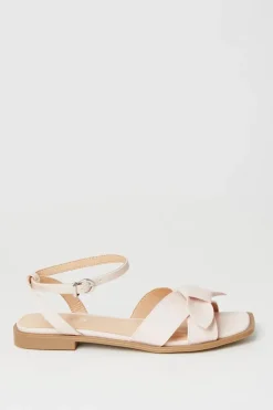 Izzie Bow Detail Flat Sandals