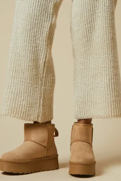 Izzy Suedette Cosy Chunky Flatform Ankle Boots