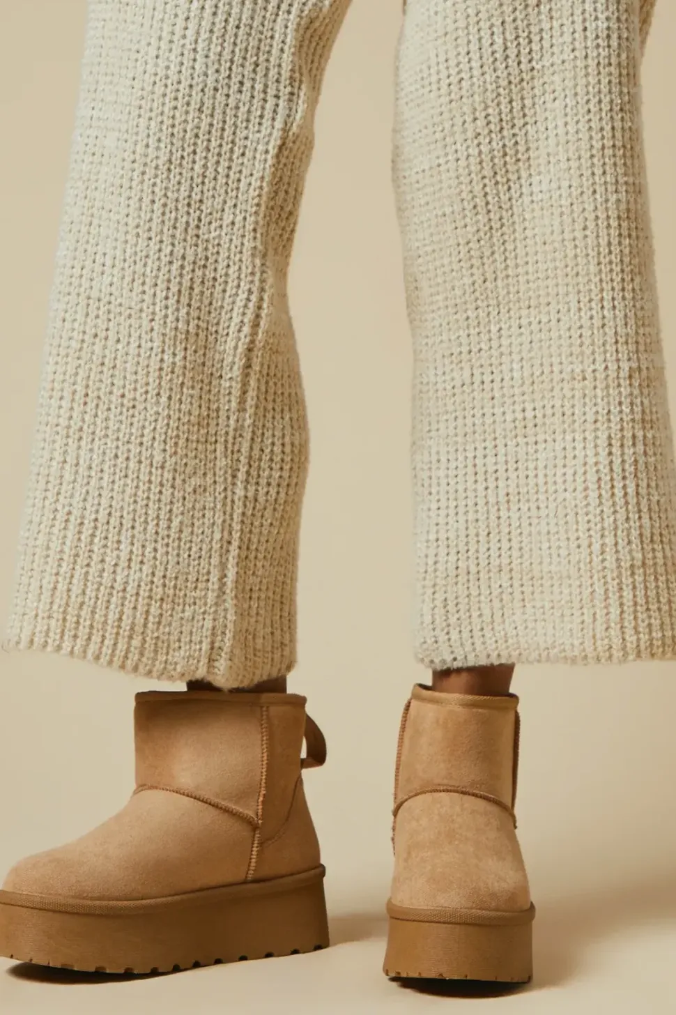Izzy Suedette Cosy Chunky Flatform Ankle Boots