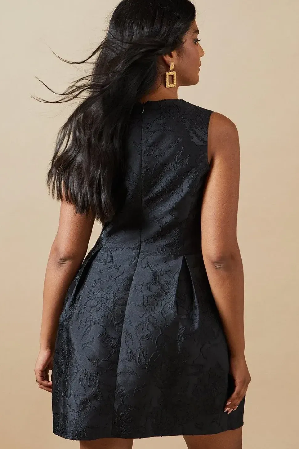 Jacquard Bell Mini Dress