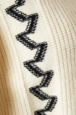 Jacquard Design High Neck Jumper