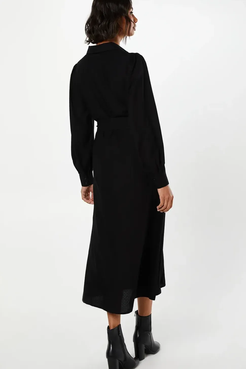 Jacquard Midi Shirt Dress