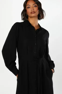 Jacquard Midi Shirt Dress