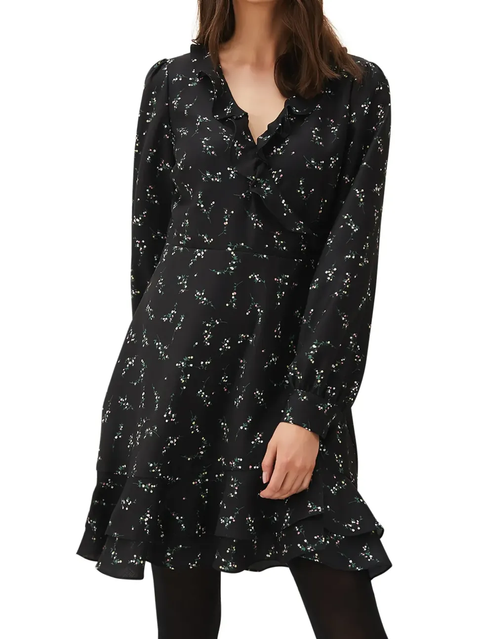 Jamila Wrap Dress-Floral