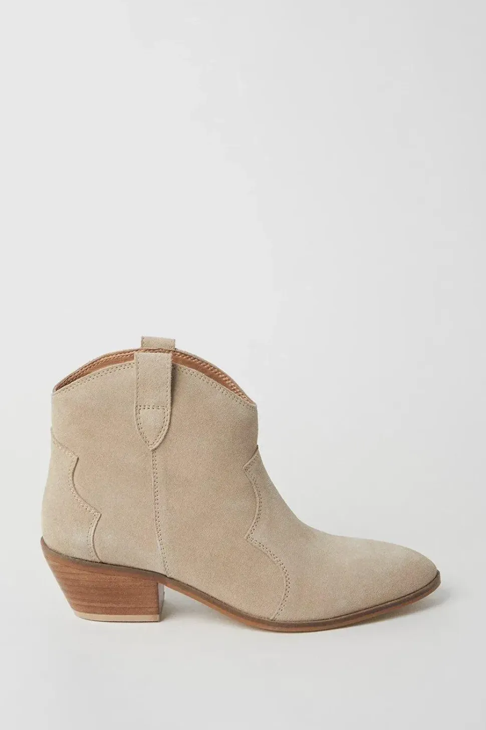 Jemima Suede Western Cowboy Ankle Boots