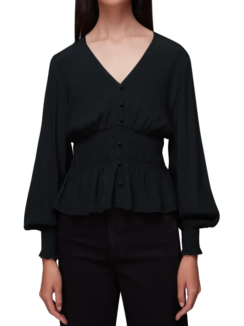 Jenny Peplum Top-Plain