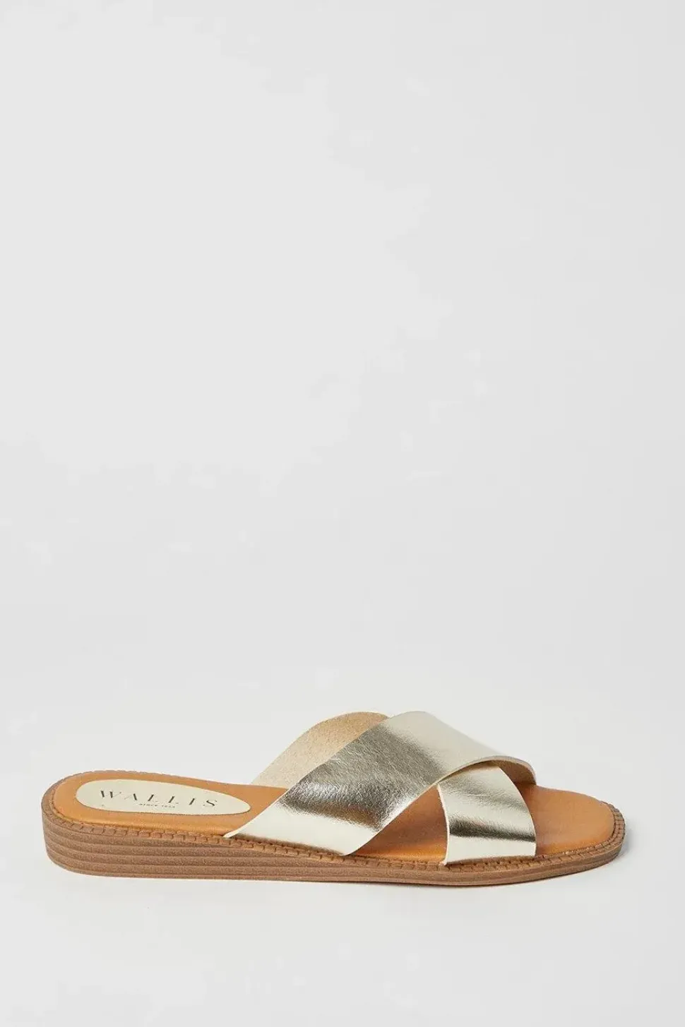 Jerri Comfort Cross Strap Slider Sandals