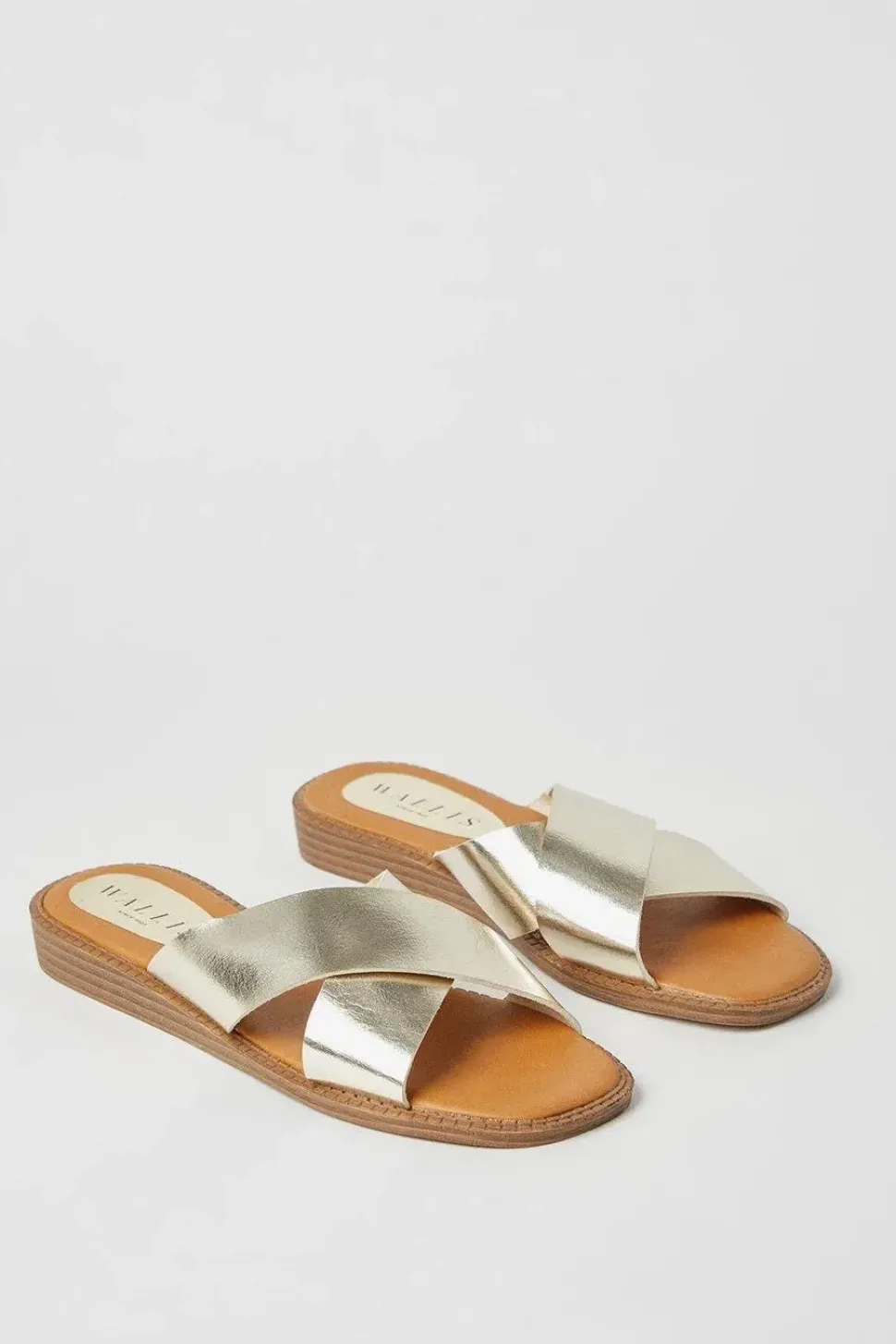 Jerri Comfort Cross Strap Slider Sandals