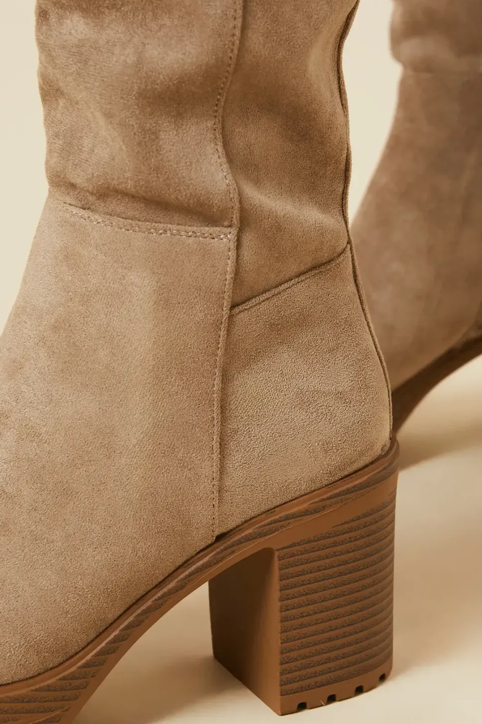 Kali Faux Suede Platform Knee Boot