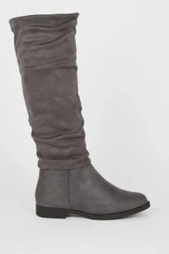 Karina Flat Ruched Boots