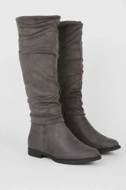 Karina Flat Ruched Boots
