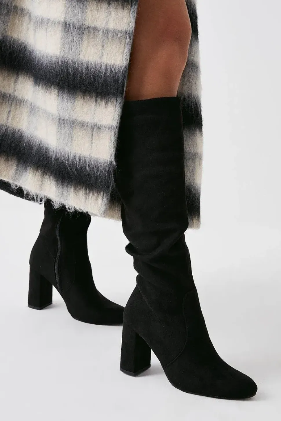 Keris Ruched Knee High Boots