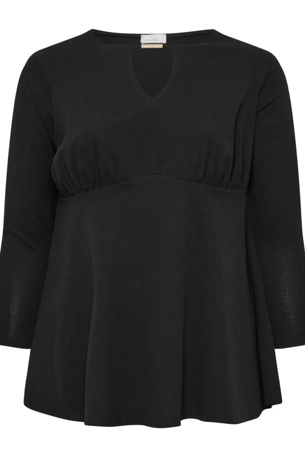 Keyhole Peplum Top