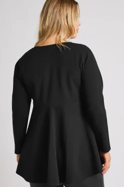 Keyhole Peplum Top