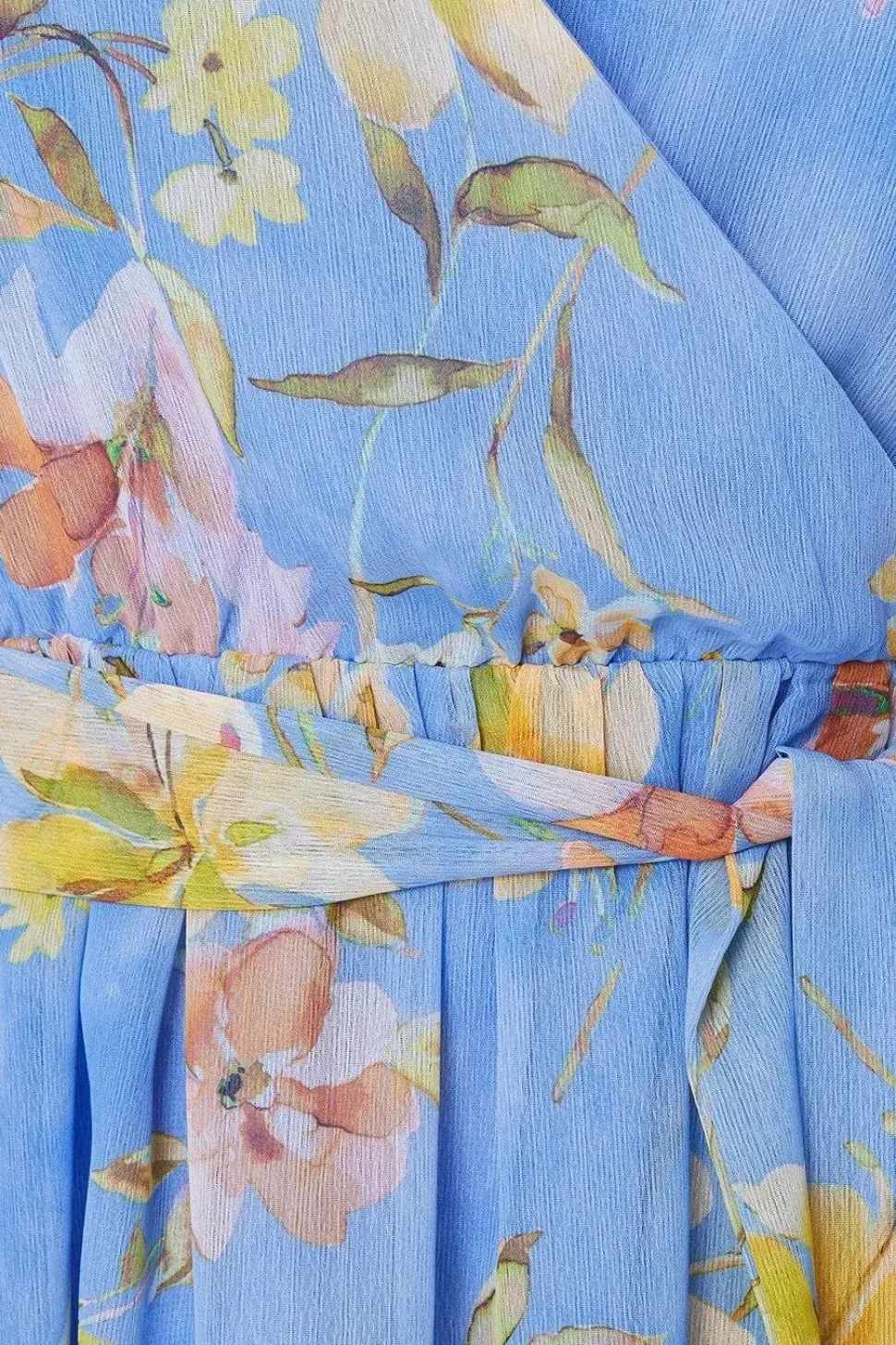 Kimono Sleeve Hi Lo Wrap Dress