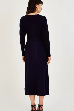 Knit Midi Dress with LENZING邃