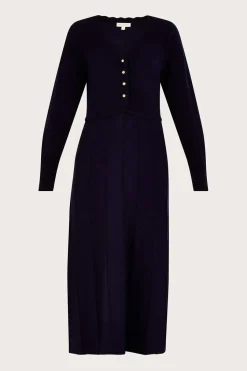 Knit Midi Dress with LENZING邃