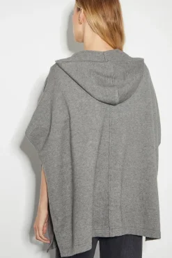 Knit Poncho Hoodie