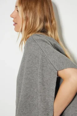 Knit Poncho Hoodie