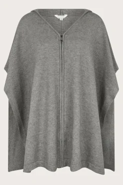 Knit Poncho Hoodie