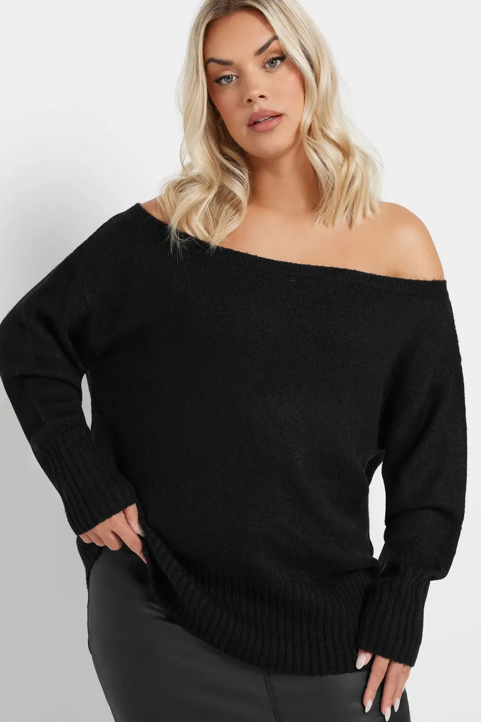 Knitted Bardot Jumper
