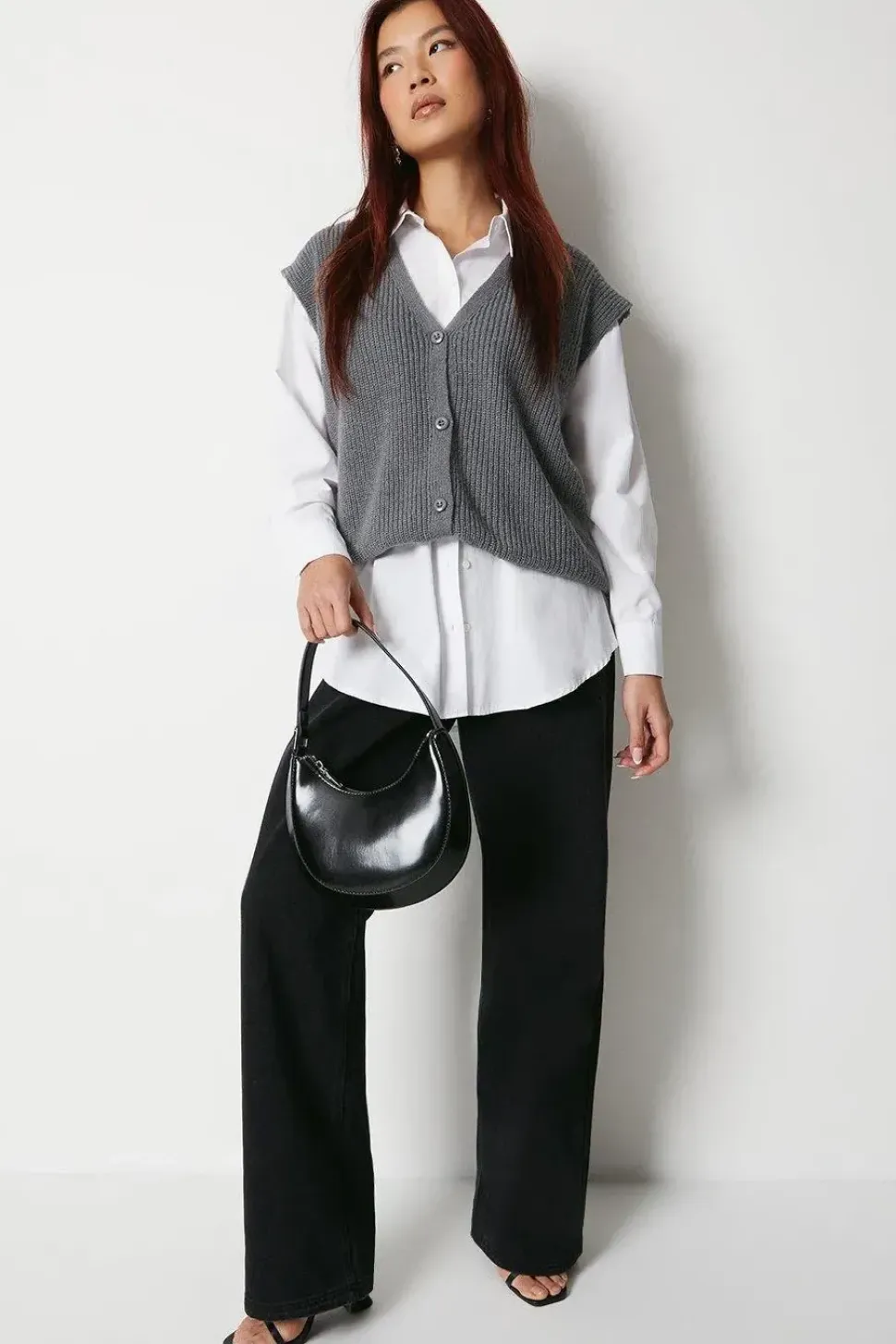 Knitted Button Through Waistcoat