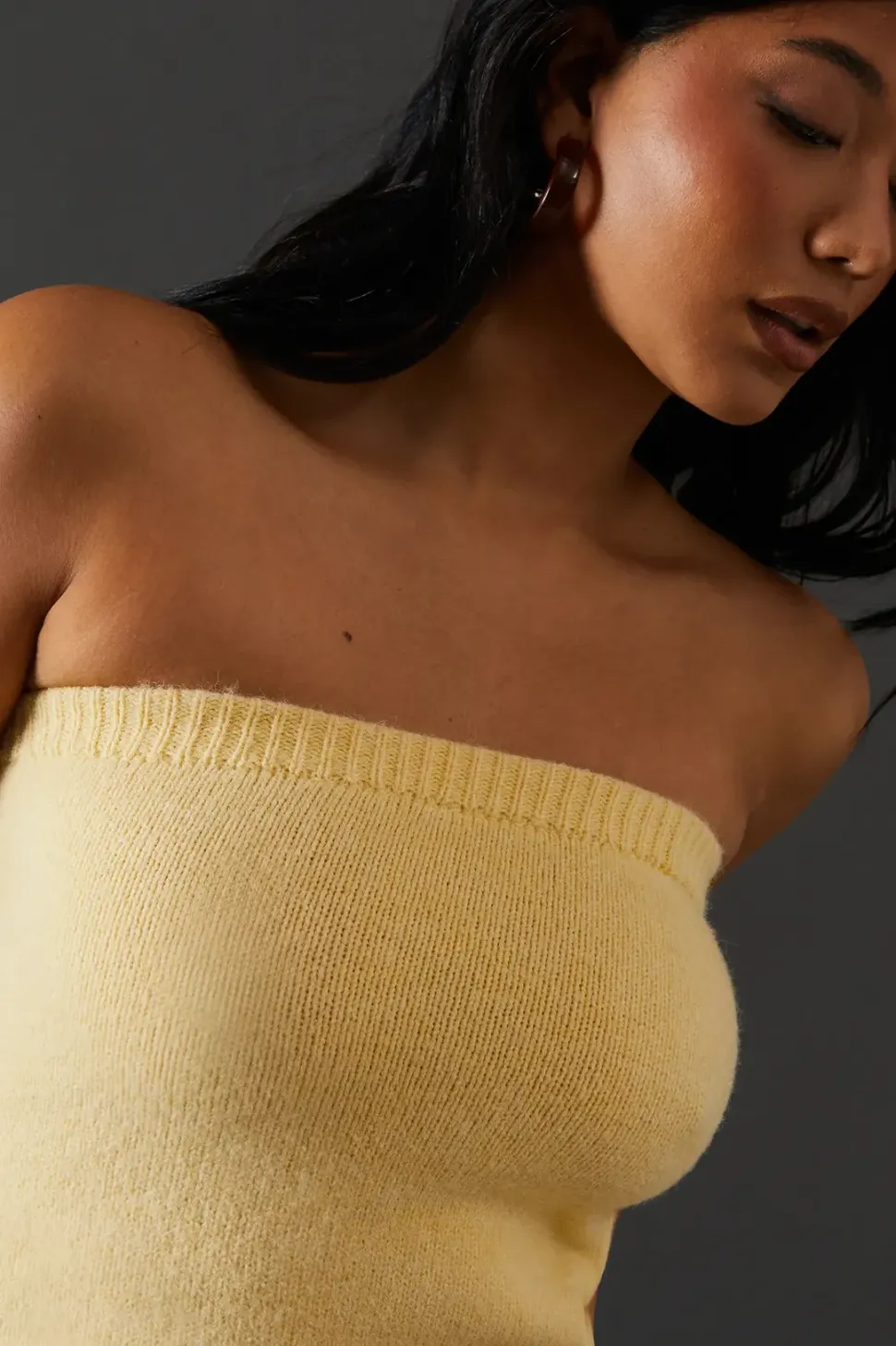 Knitted Co Ord Bandeau Top