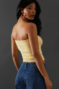 Knitted Co Ord Bandeau Top