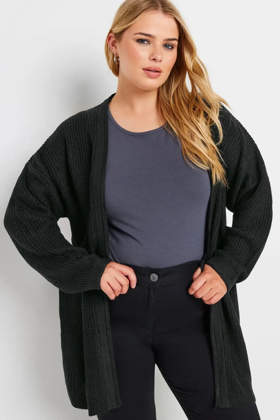 Knitted Pointelle Cardigan
