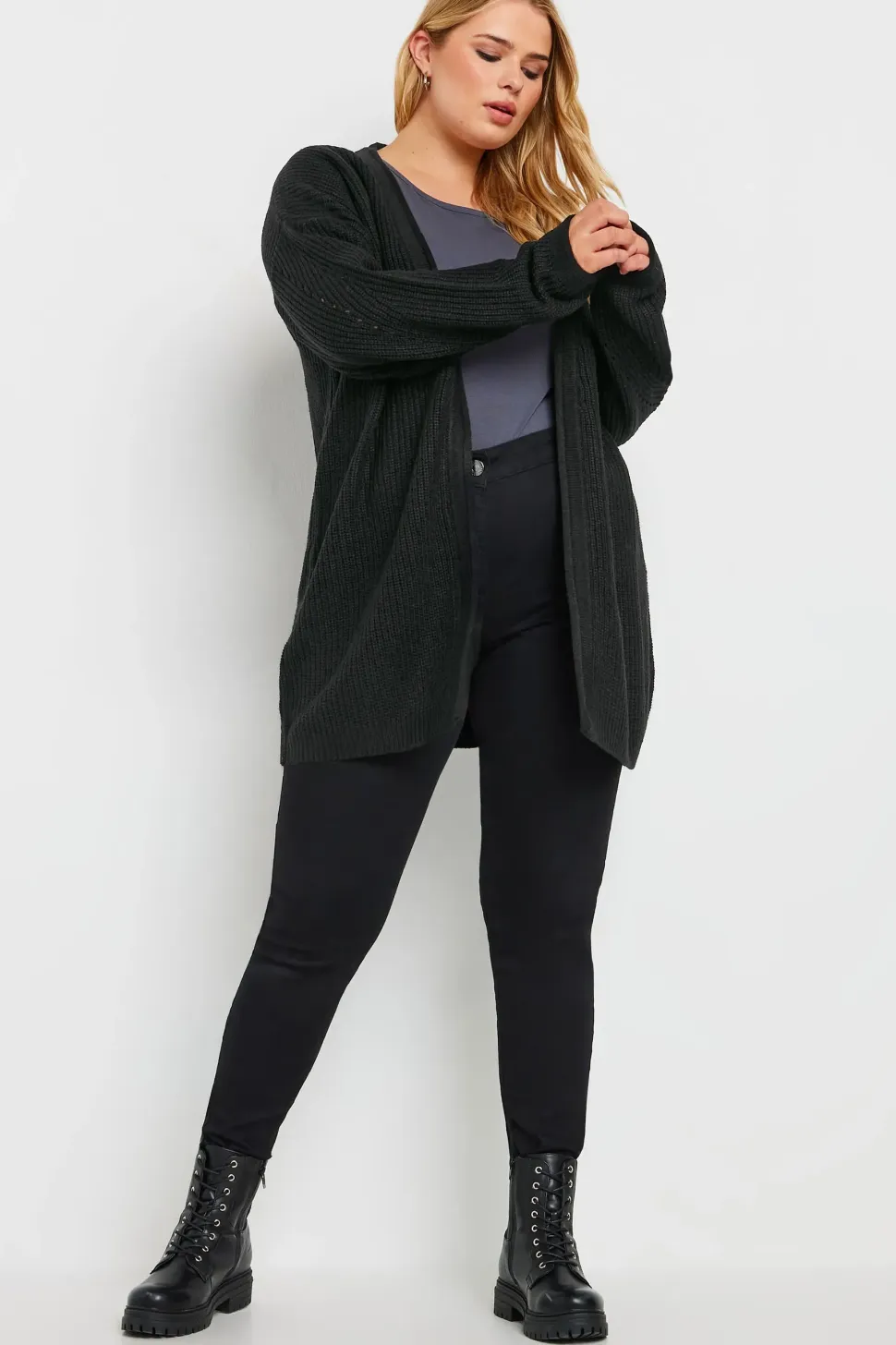 Knitted Pointelle Cardigan